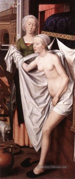 Bathsheba 1485 hollandais Hans Memling Peinture à l'huile